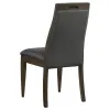 CoasterEssence 115272 Wes - Upholstered Dining Side Chair (Set of 2) - Dark Walnut