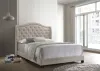 CoasterEssence 310073F Sonoma - Upholstered Full Wingback Bed - Beige