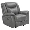 CoasterEveryday 650354-S3 Conrad - 3 Piece Upholstered Padded Arm Motion Sofa Set - Gray