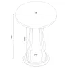 CoasterEveryday 900934 Elton - Round Wood Top Accent Side Table - Cherry