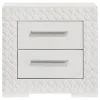 Coaster Fine Furniture 224942 Ives - 2-Drawer Nightstand Bedside Table - White High Gloss