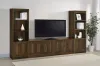Coaster Fine Furniture 724123-SET Laughlin - 3 Piece Entertainment Center TV Stand - Dark Pine