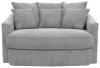 Jackson Furniture Industries 71009-1400/28 Jackson Furniture Industries 71009-1400/28 Matty - Round Accent Cuddle Chaise - Pewter
