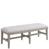 Riverside Furniture 79255 Bennett - Upholstered Dining Bench - Frosted Gray