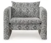 Ashley Furniture A3000705 Kenbell - Accent Chair - Black / White