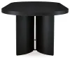 Ashley Furniture D821/25/01(3)/60 Ashley Furniture D821/25/01(3)/60 Rowanbeck - 8 Pc. - Dining Table, 6 Side Chairs, Server - Black