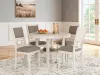 Ashley Furniture D423-225 Erinberg - Dining Room Table Set (Set of 5) - Antique White