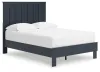 Ashley Furniture EB1528/231/245/156/112/292(2) Ashley Furniture EB1528/231/245/156/112/292(2) Simmenfort - 6 Pc. - Dresser, Chest, Full Platform Bed, 2 Nightstands - Navy Blue