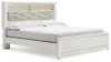 Ashley Furniture B2640/31/36/69/56/97/92(2) Ashley Furniture B2640/31/36/69/56/97/92(2) Altyra - 7 Pc. - Dresser, Mirror, King Panel Bookcase Bed, 2 Nightstands - White
