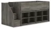 Ashley Furniture B4480B25 Ashley Furniture B4480B25 Frandern - Twin Loft Bed With 2 Bookcase Storages - Gray