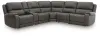 Ashley Furniture PCU12600S8 Ashley Furniture PCU12600S8 5Z - Pittson - 6-Piece Power Reclining Sectional With 2 Power Armless Recliners And Storage Console - Anchor