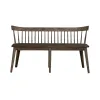 Liberty Furniture 826-C4000B Midland Falls - Spindle Back Bench - Rustic Brown