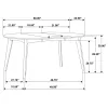 CoasterEveryday 105361-S5 Jedda - 5 Piece Oval Dining Table Set - Dark Walnut