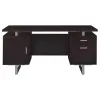 CoasterEveryday 801521 Lawtey - 2-Drawer Office Computer Desk - Cappuccino