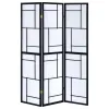 CoasterEveryday 900102 Damis - 3-Panel Room Divider Folding Shoji Screen - Black