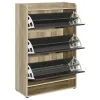 CoasterEveryday 950404 Denia - 3-Tier Engineered Wood Shoe Cabinet - Gray