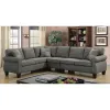 Furniture of America CM6329GY-SECT-VN Rhian - Sectional - Dark Gray