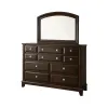 Furniture of America CM7383M Litchville - Mirror - Brown Cherry