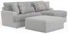 Jackson Furniture Industries 3480/46/76/12-18 Jackson Furniture Industries 3480/46/76/12-18 Titan - 2 Piece Sofa Chaise With Comfort Coil Seating, 40