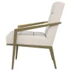 Coaster Fine Furniture 903143 Kirra - Upholstered Metal Arm Accent Chair - Cream