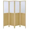 Coaster Fine Furniture 960121 Mattison - 4-Panel Room Divider Folding Shoji Screen - Natural