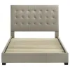 Coaster Fine Furniture 315911TANQ Medley - Genuine Leather Queen Panel Platform Bed - Tan