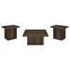 Coaster Fine Furniture 710888-S3 Devar - 3 Piece Square Coffee And End Table Set - Dark Pine
