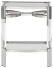 Ashley Furniture A4000334 Chaseton - Accent Table - Clear / Silver Finish