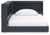 Ashley Furniture EB1528B3 Simmenfort - Twin Bookcase Storage Bed - Navy Blue