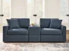 Ashley Furniture 92101S3 Modmax - 3-Piece Sectional Sofa With Storage Console - Fabric - Ink
