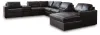 Ashley Furniture 74305S48 Ashley Furniture 74305S48 Modmax II - 8-Piece Sectional With RAF Corner Chaise And Audio Consoles - Black