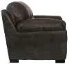 Jackson Furniture Industries 445302-1227/28-3027/28 Grant - Faux Leather Loveseat - Steel