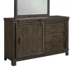 Liberty Furniture 759-BR30 Thornwood Hills - Barn Door Dresser - Rock Beaten Brown