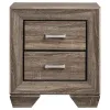 CoasterEveryday 204191KE-S5 Kauffman - 5 Piece Eastern King Bedroom Set - Washed Taupe