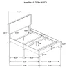 CoasterEveryday 350051Q Boyd - Upholstered Queen Panel Bed - Ivory