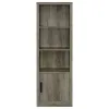 Coaster Fine Furniture 707726 Burke - 3-Shelf Engineered Wood Media Tower - Gray Driftwood