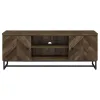 CoasterEssence 736052 Myles - 2 Door Engineered Wood TV Stand - Rustic Oak