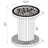 CoasterElevations 936125 Dorielle - Round Mirrored Acrylic Crystal Side Table - Silver