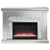 CoasterElevations 991048 Gilmore - Mirrored Freestanding Electric Fireplace - Silver