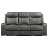 Coaster Fine Furniture 603191 Raelynn - Upholstered Track Arm Motion Sofa - Gray