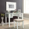 Furniture of America CM-DK6385WH-UPS3 Joyce - Vanity With Stool - White