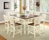 Furniture of America CM3216PC-2PK Harrisburg - Counter Height Chair (Set of 2) - Vintage White / Dark Oak