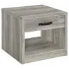 Coaster Fine Furniture 707728-S2 Felix - 2 Piece Coffee And End Table Set - Gray Driftwood