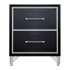 New Classic B1891-040 Ava - 2 Drawer Nightstand - Ebony