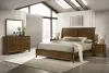 New Classic 00-B0182-25N New Classic 00-B0182-25N Ballard - 6/0 Western King 5 Piece Bedroom Set (Bed, Dresser, Mirror, 2 Nightstands) - Brown