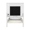 Liberty Furniture 781-YBR-TUB Liberty Furniture 781-YBR-TUB Reflections - Twin Upholstered Bed - Pearl White & Rhinestone