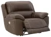 Ashley Furniture U7160482 Dunleith - Zero Wall Recliner w/PWR HDRST - Chocolate