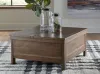 Ashley Furniture T731-9 Moriville - Lift Top Cocktail Table - Grayish Brown
