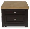Ashley Furniture T734-20 Drazmine - Lift Top Cocktail Table - Brown