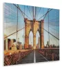 Ashley Furniture A8000435 Shayward - Wall Art - Blue / Amber